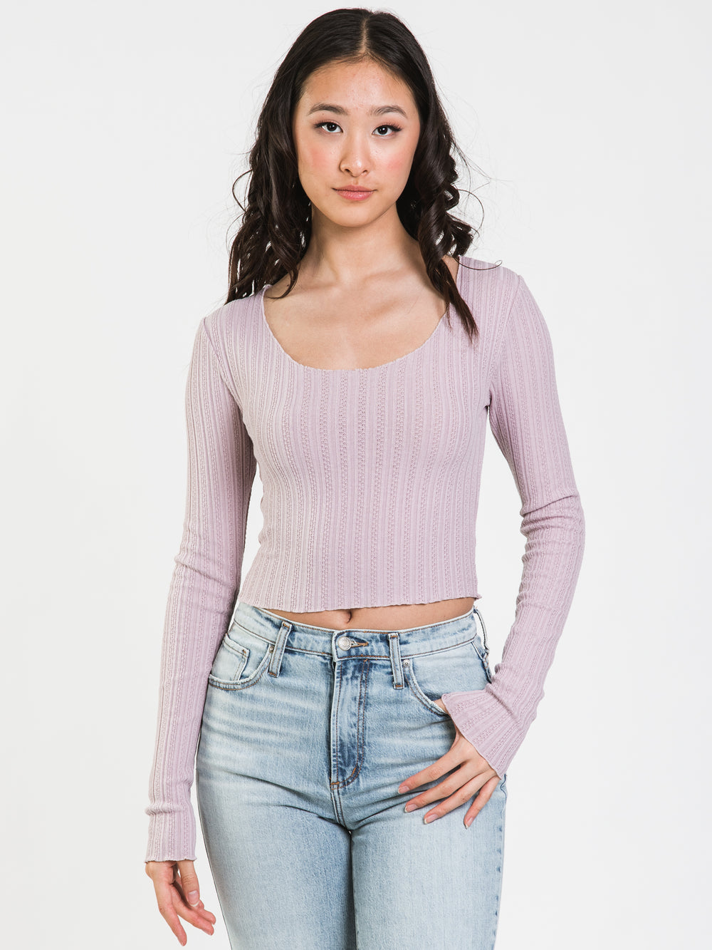 HARLOW TESS POINTELLE LONG SLEEVE - CLEARANCE