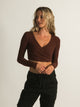 HARLOW HARLOW POINTELLE LONG SLEEVE CROSSOVER - CLEARANCE - Boathouse