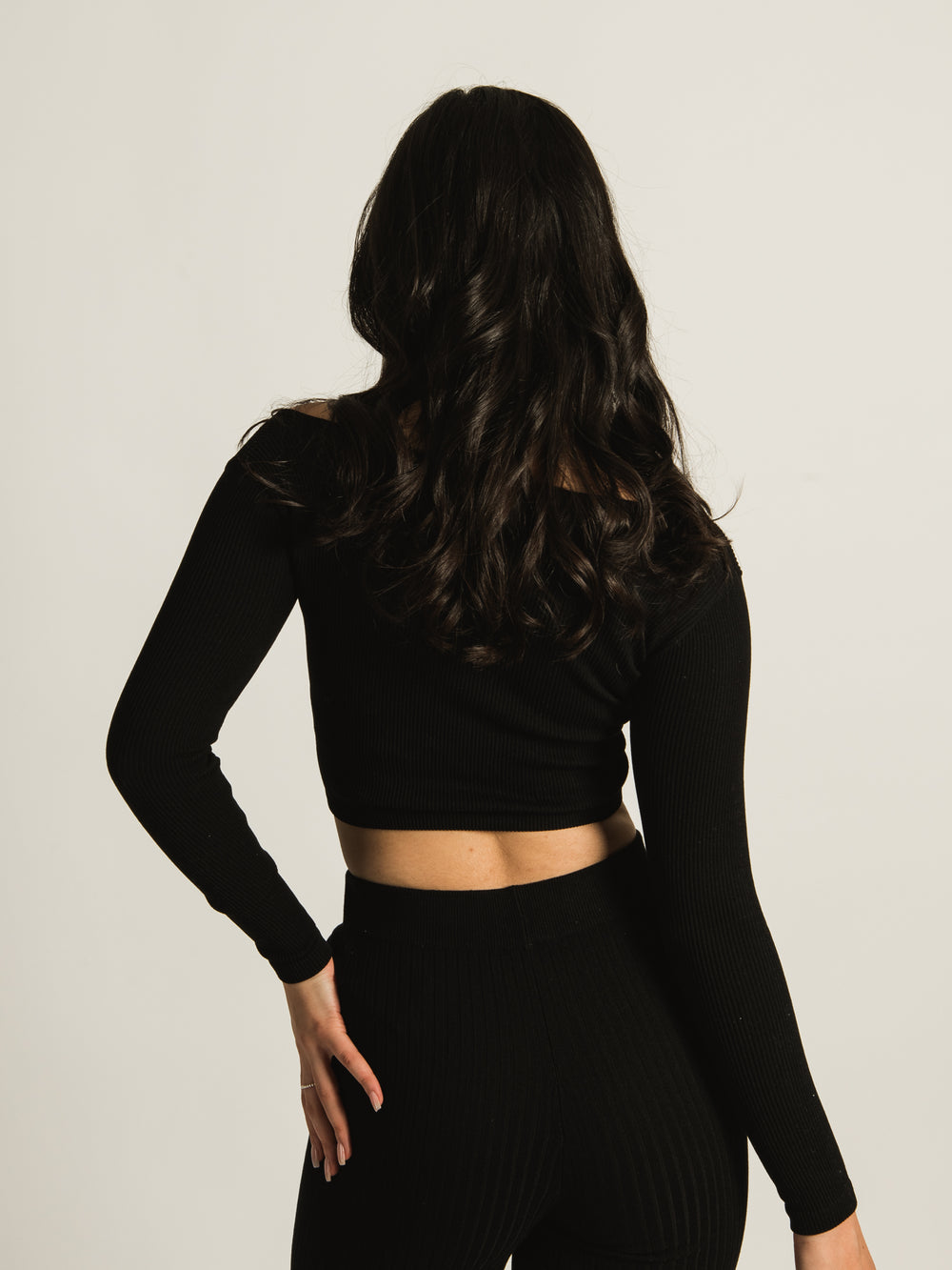 HARLOW SQUARE NECK SEAMLESS LONG SLEEVE  - CLEARANCE