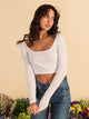 HARLOW HARLOW SQUARE NECK SEAMLESS LONG SLEEVE  - CLEARANCE - Boathouse