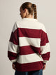 HARLOW HARLOW RORY RUGBY LONG SLEEVE - BURGUNDY - Boathouse