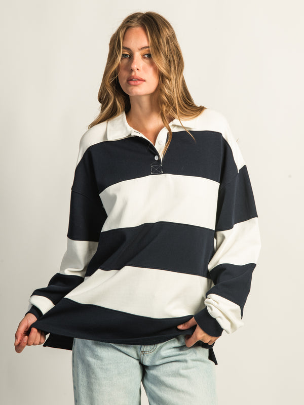 HARLOW RORY RUGBY LONG SLEEVE - NAVY