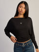 HARLOW SAMI SLOUCH LONG SLEEVE - BLACK
