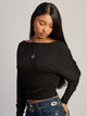 HARLOW SAMI SLOUCH LONG SLEEVE - BLACK