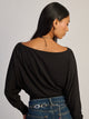 HARLOW HARLOW SAMI SLOUCH LONG SLEEVE - BLACK - Boathouse