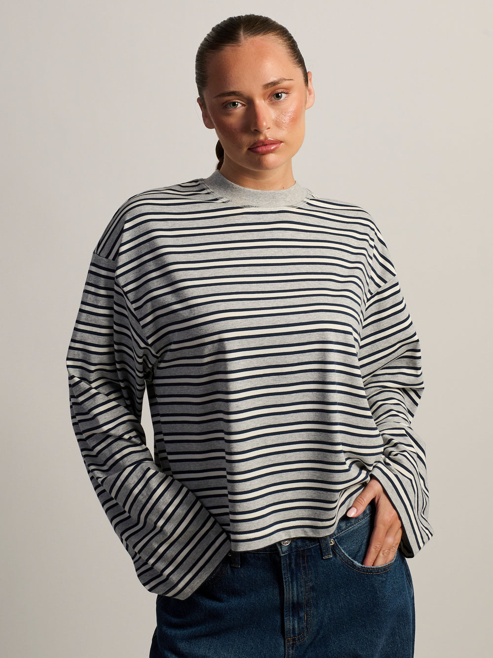 HARLOW LOLA LONG SLEEVE - NAVY