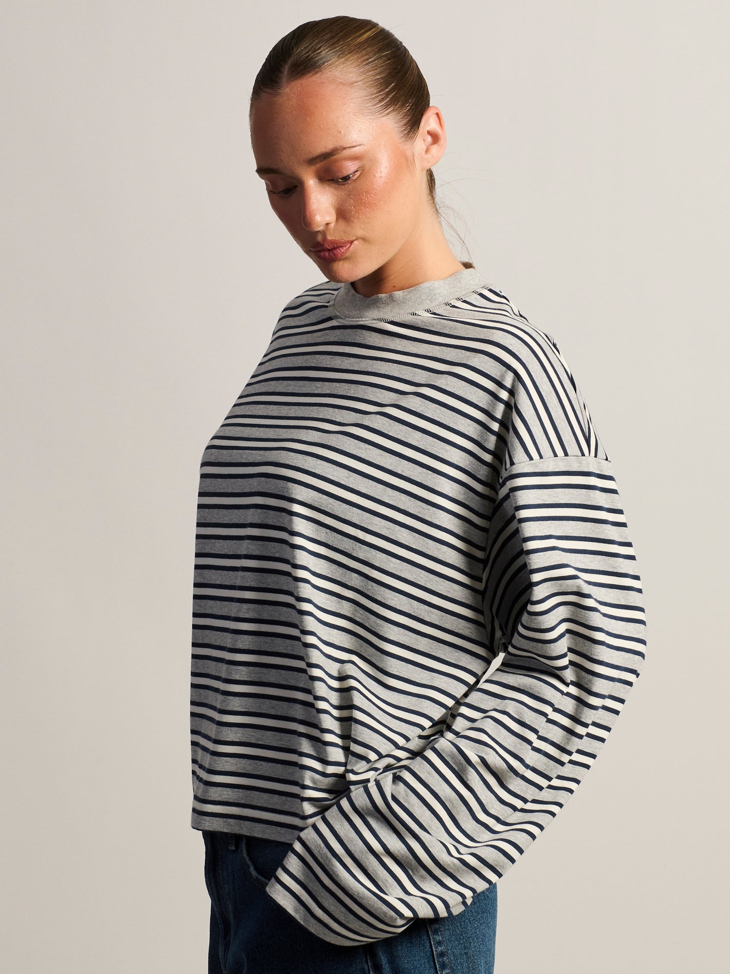 HARLOW LOLA MANCHES LONGUES - MARINE