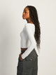 HARLOW HARLOW CHLOE MELANGE LONG SLEEVE - CLOUD - Boathouse