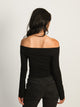 HARLOW HARLOW KAITLYN OFF-THE-SHOULDER LONG SLEEVE - BLACK - Boathouse