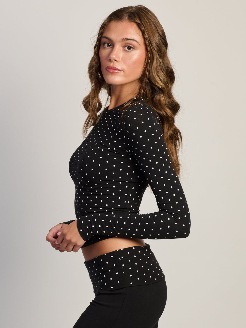 HARLOW KATIE T-SHIRT À MANCHES LONGUES - NOIR/BLANC