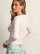 HARLOW HARLOW DAPHNE LONG SLEEVE HENLEY - PINK - Boathouse