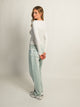 HARLOW HARLOW DAPHNE LONG SLEEVE HENLEY MELANGE - CLOUD - Boathouse