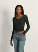 HARLOW HARLOW HARPER NOTCH LONG SLEEVE - FOREST - Boathouse