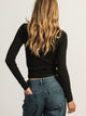 HARLOW HARLOW ESSENTIAL CREWNECK LONGSLEEVE - BLACK - Boathouse