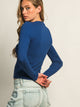 HARLOW HARLOW ESSENTIAL CREWNECK LONG SLEEVE TEE - COBALT - Boathouse