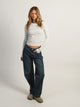 HARLOW HARLOW ESSENTIAL CREWNECK MELANGE LONGSLEEVE - CLOUD - Boathouse