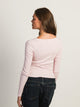 HARLOW HARLOW ESSENTIAL LONG SLEEVE SCOOPNECK - LIGHT PINK - Boathouse