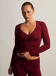 HARLOW HARLOW GIA HENLEY LONG SLEEVE - BURGANDY - Boathouse