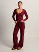 HARLOW HARLOW GIA HENLEY LONG SLEEVE - BURGANDY - Boathouse