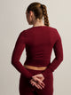 HARLOW HARLOW GIA HENLEY LONG SLEEVE - BURGANDY - Boathouse