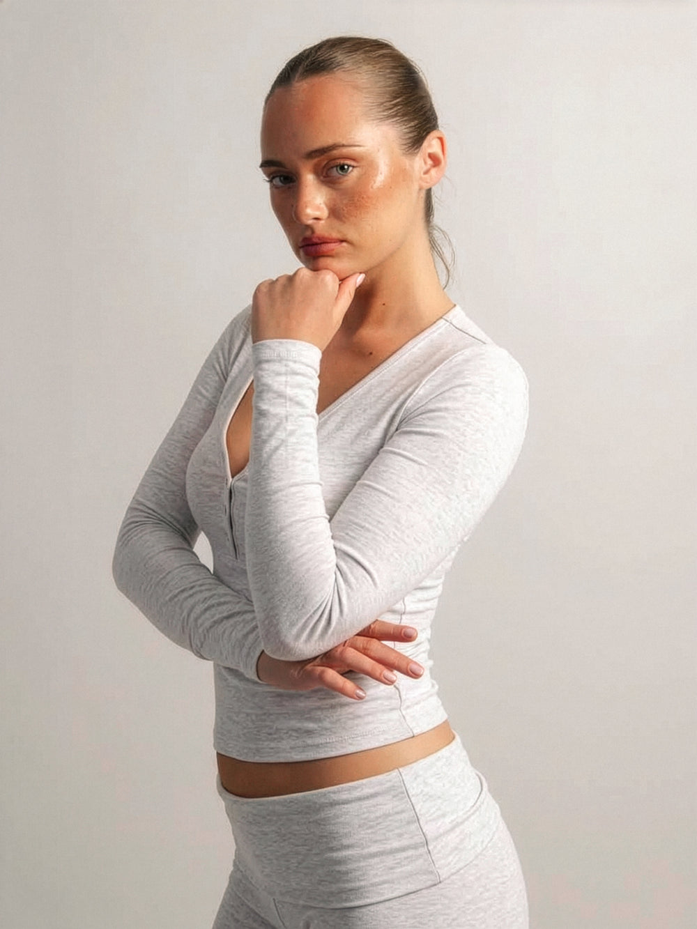 HARLOW GIA HENLEY MANCHES LONGUES - MÉLANGE