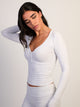 HARLOW HARLOW GIA HENLEY LONG SLEEVE - MELANGE - Boathouse