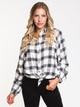 HARLOW WOMENS KENDALL OVERSIZED FLANEL - CLEARANCE - Boathouse