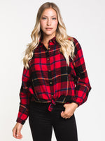 WOMENS KENDALL OVERSIZED FLANEL - CLEARANCE