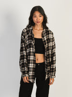 HARLOW KENDALL OVERSIZED FLANNEL - BLACK