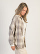 HARLOW HARLOW KENDALL OVERSIZED FLANNEL - GREY - Boathouse