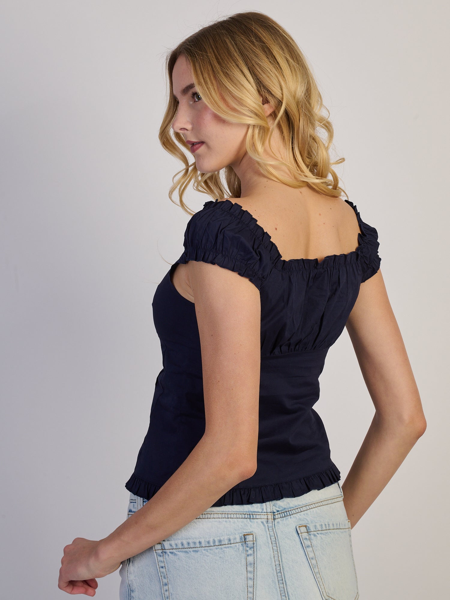 HARLOW EMILY TOP - NAVY