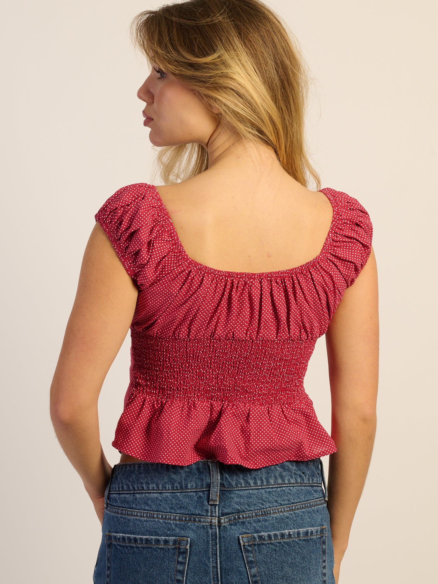 HARLOW EMERY TOP - PIN DOT