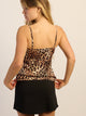 HARLOW HARLOW YVONNE TANK - LEOPARD - Boathouse