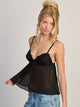 HARLOW LUCKY TANK TOP SHIRT - BLACK