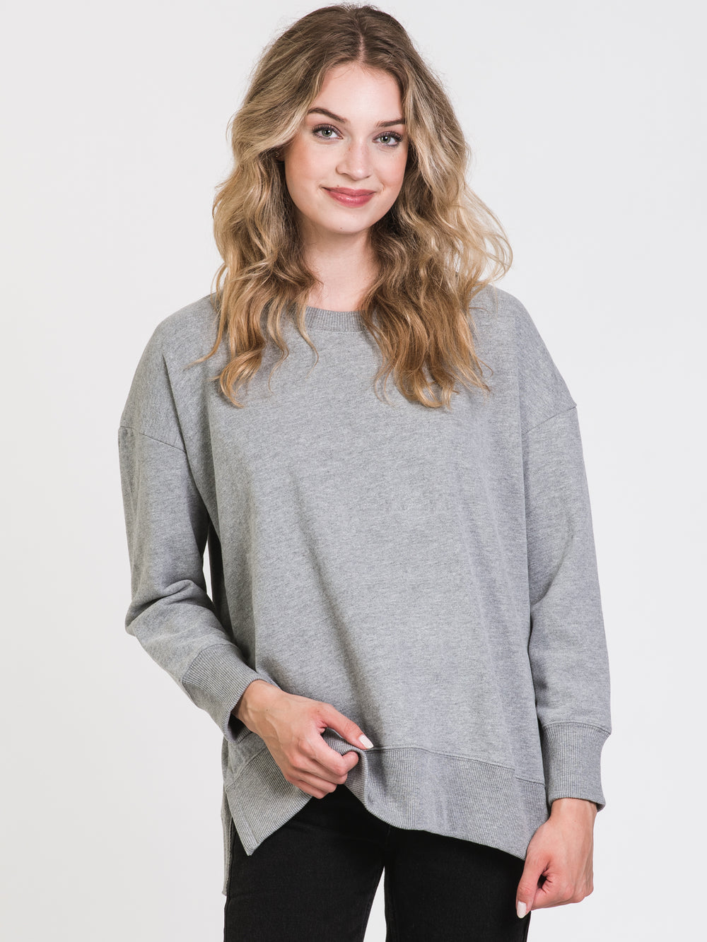 HARLOW SIENNA CREW NECK FLEECE - CLEARANCE