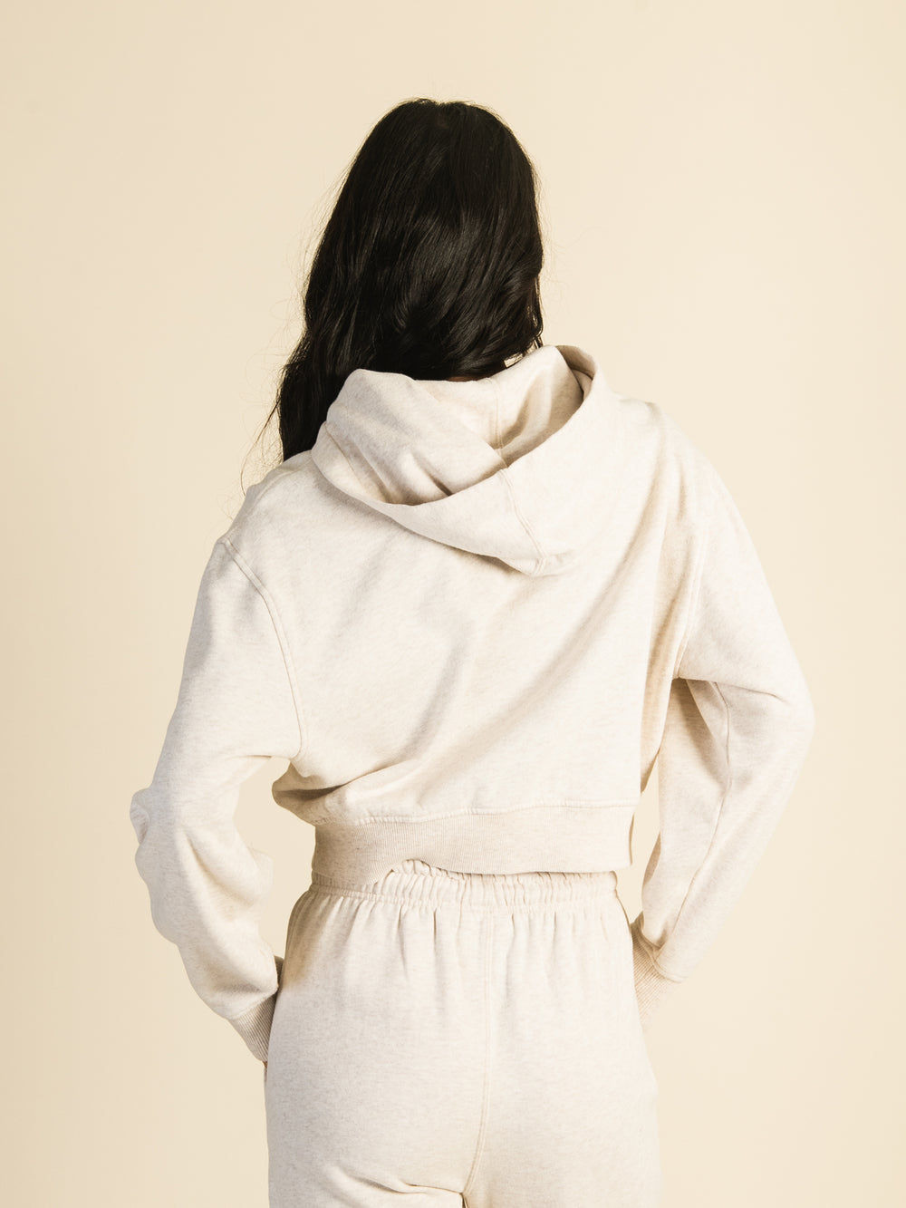 Oversized Velour-Lined Hoodie