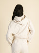 HARLOW HARLOW BRE POPOVER MELANGE HOODIE - OATMEAL - Boathouse