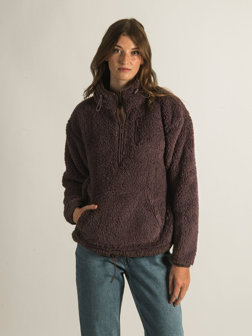 HARLOW TEDDY 1/2 ZIP SHERPA - CLEARANCE