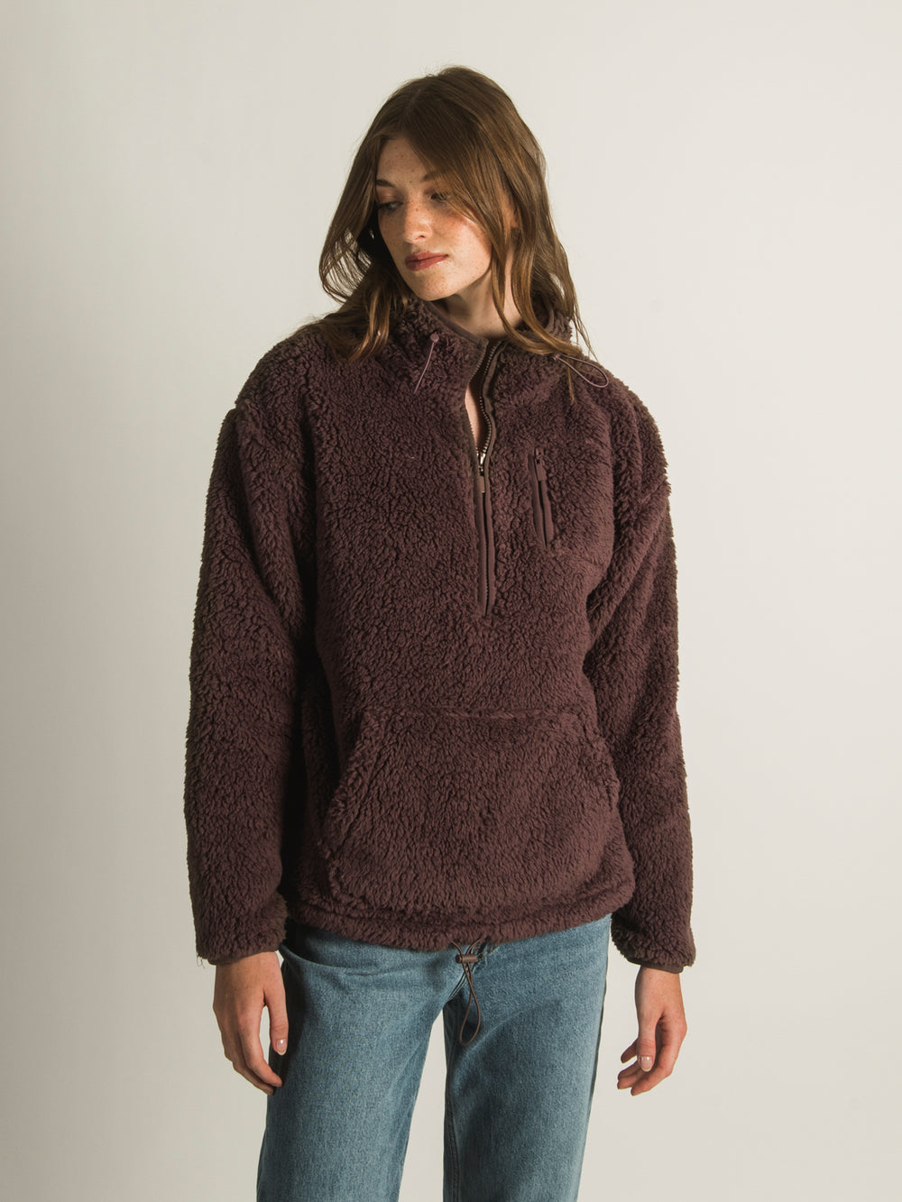 HARLOW TEDDY 1/2 ZIP SHERPA - CLEARANCE