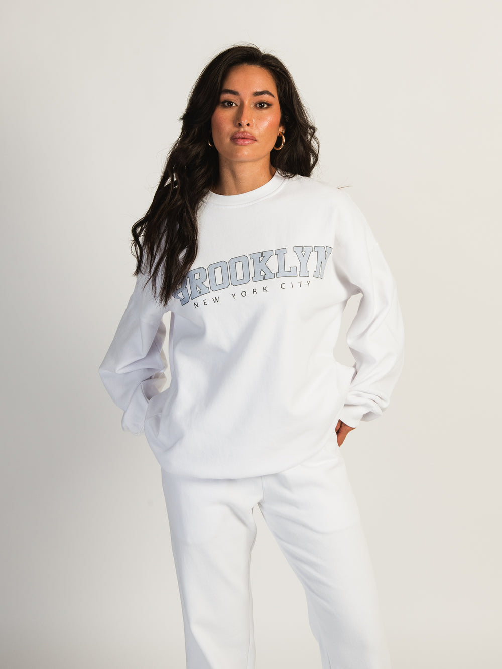 HARLOW MICHELLE PRINT CREWNECK - BROOKLYN