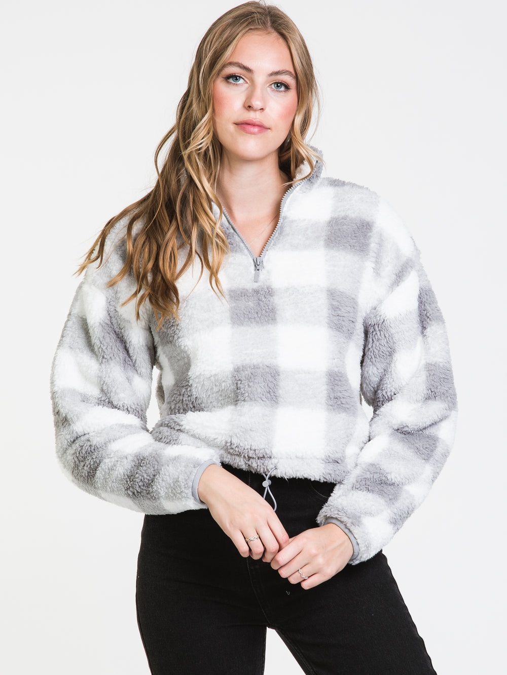 HARLOW TEDDY PLAID SHERPA - CLEARANCE