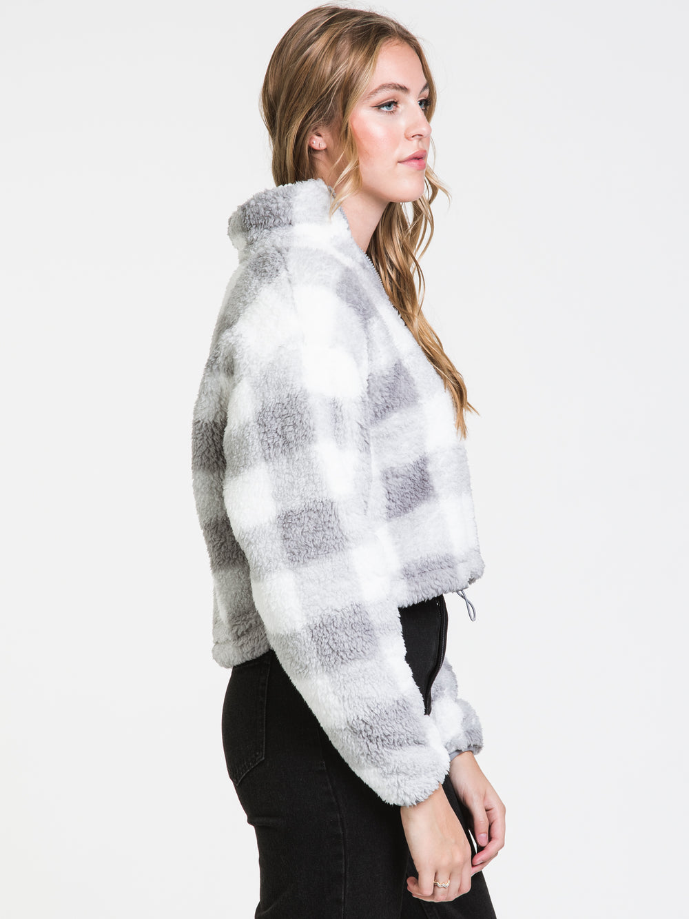 HARLOW TEDDY PLAID SHERPA - CLEARANCE