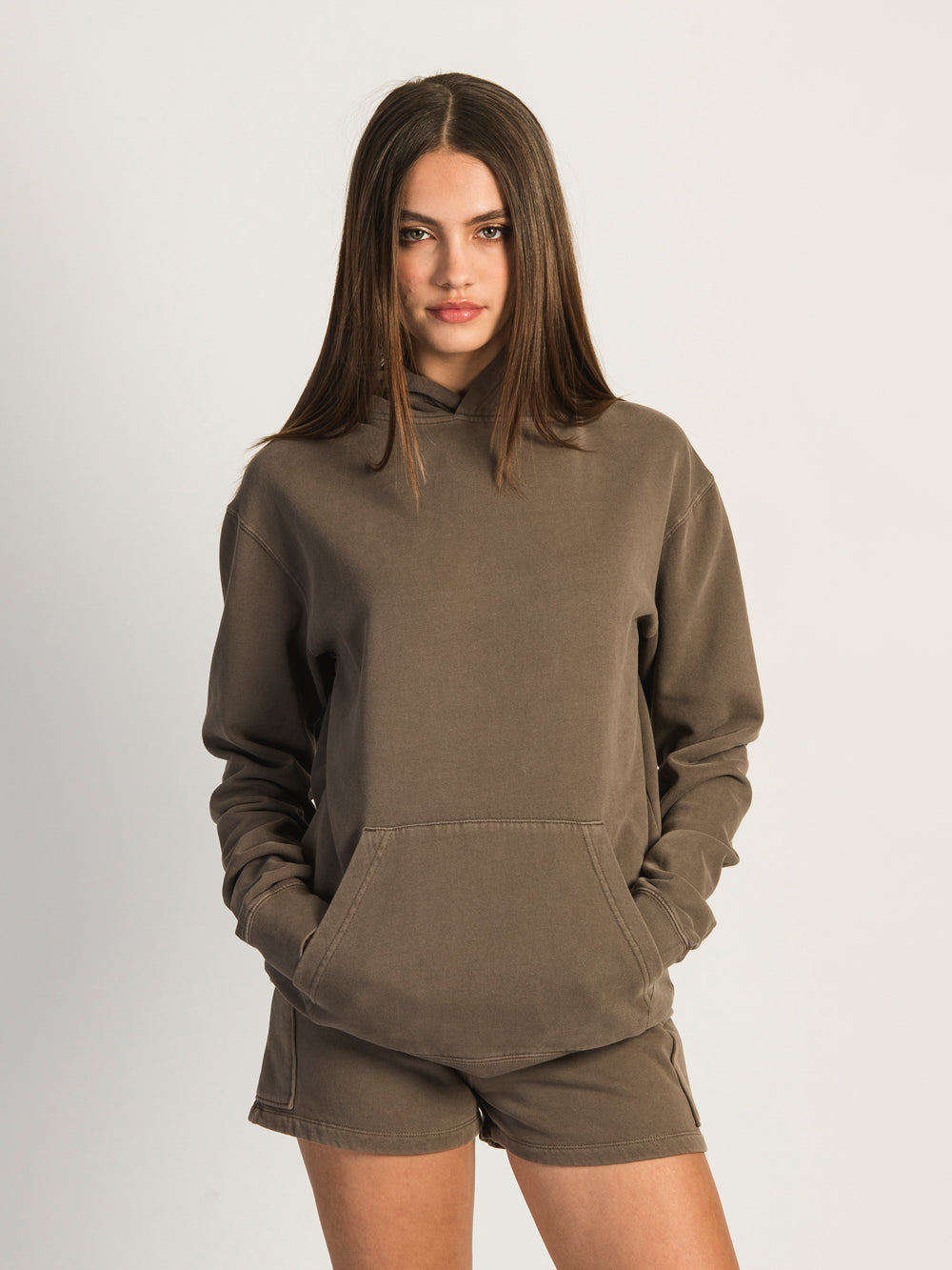 HARLOW HARLEY OVERSIZED HOODIE - MUSHROOM