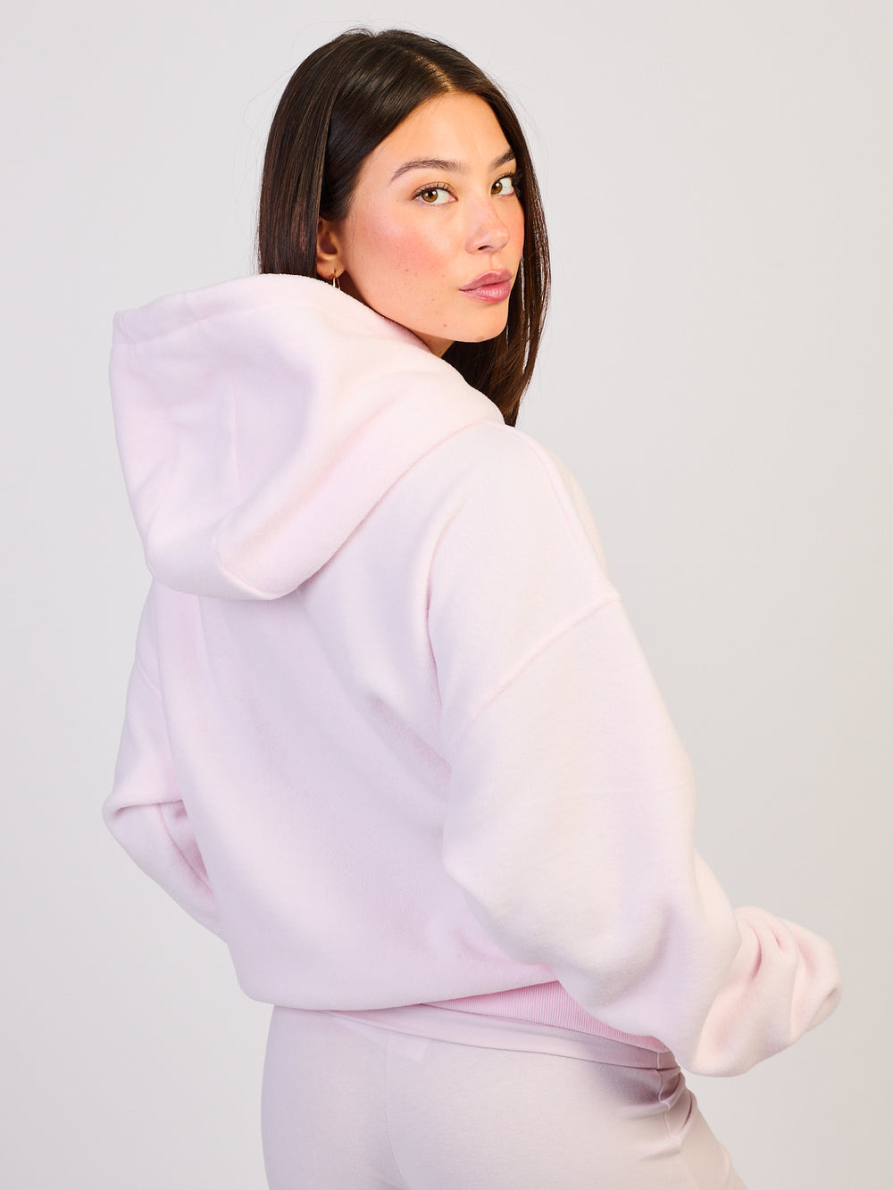 HARLOW HARLOW TATE POLAR HOODIE - BABY PINK - Boathouse