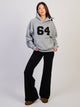 HARLOW HARLOW TATE POLAR HOODIE - HEATHER GREY - Boathouse