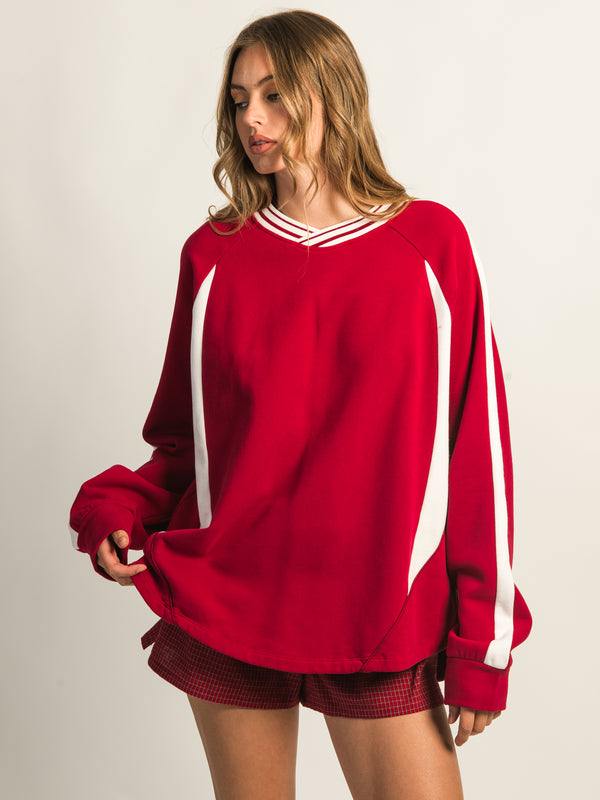 HARLOW CHARLIE CREWNECK - RUBY