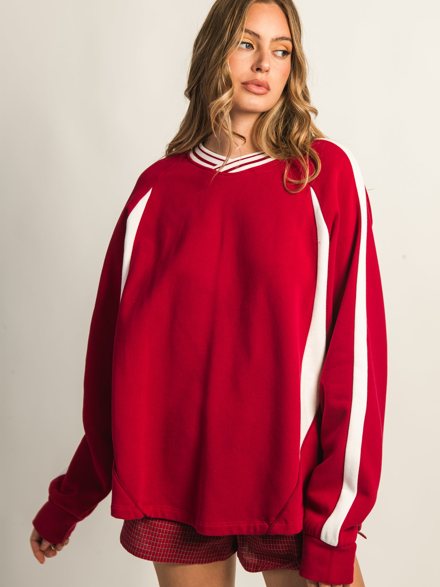 HARLOW CHARLIE CREWNECK - RUBY