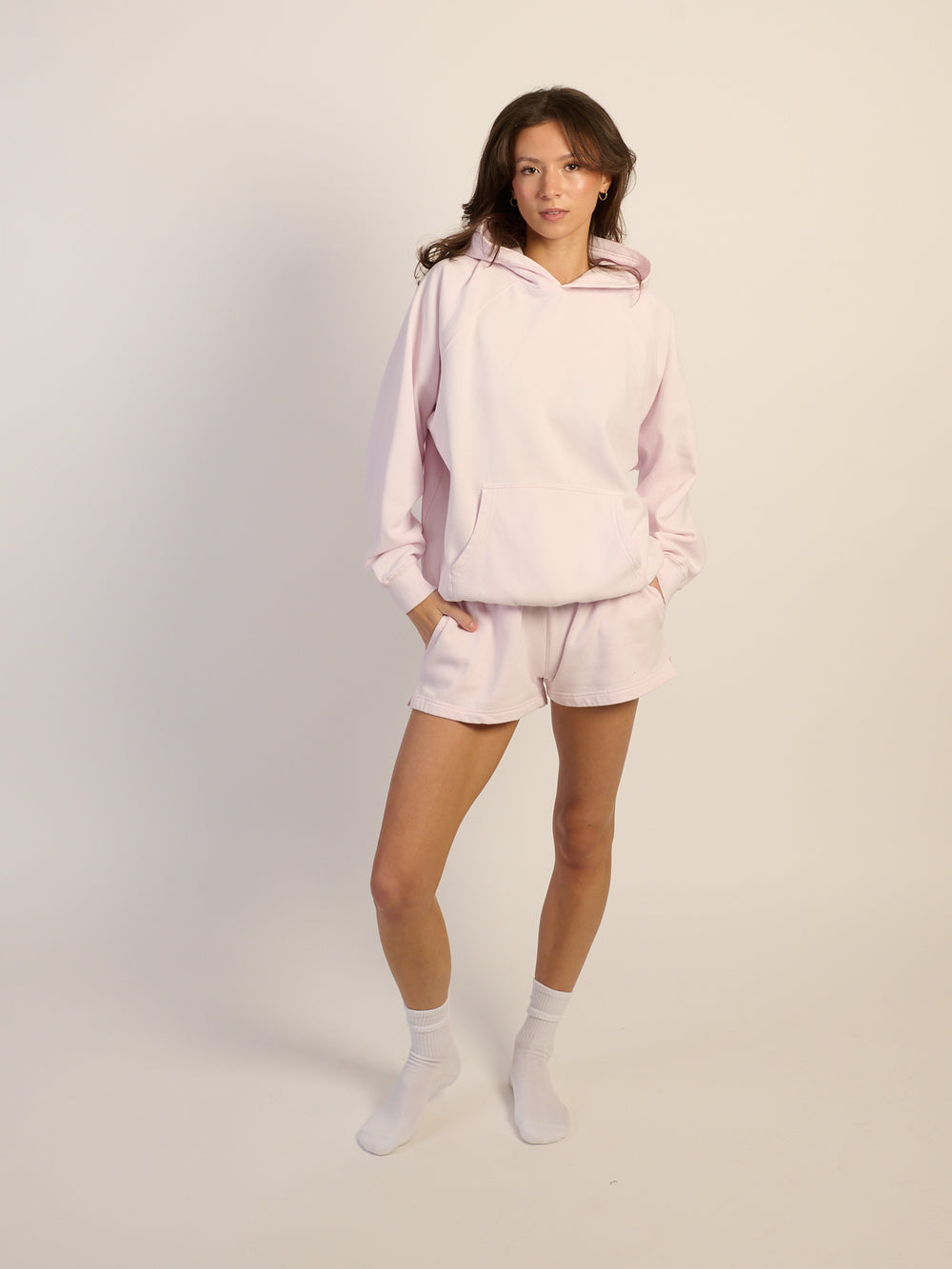 HARLOW CLOUD HOODIE - BABY PINK