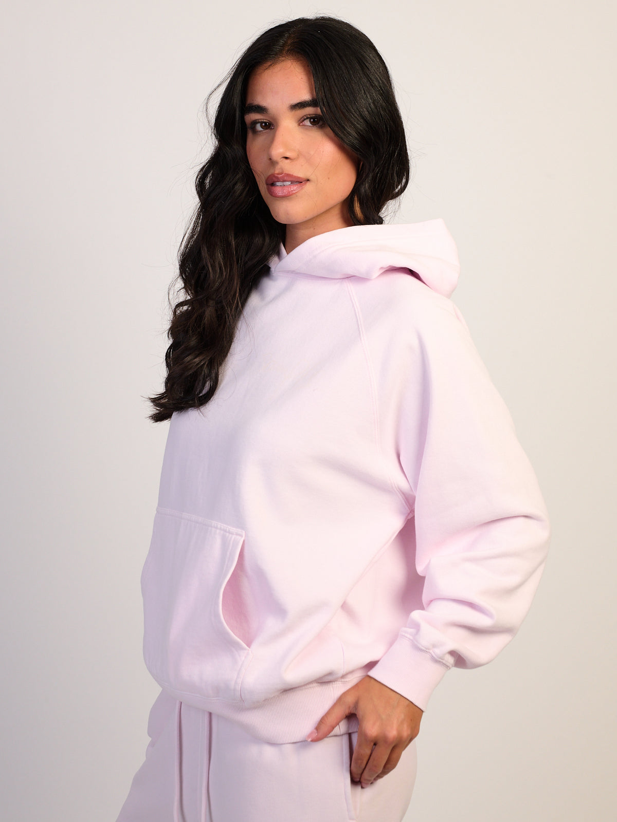 HARLOW CLOUD HOODIE - BABY PINK