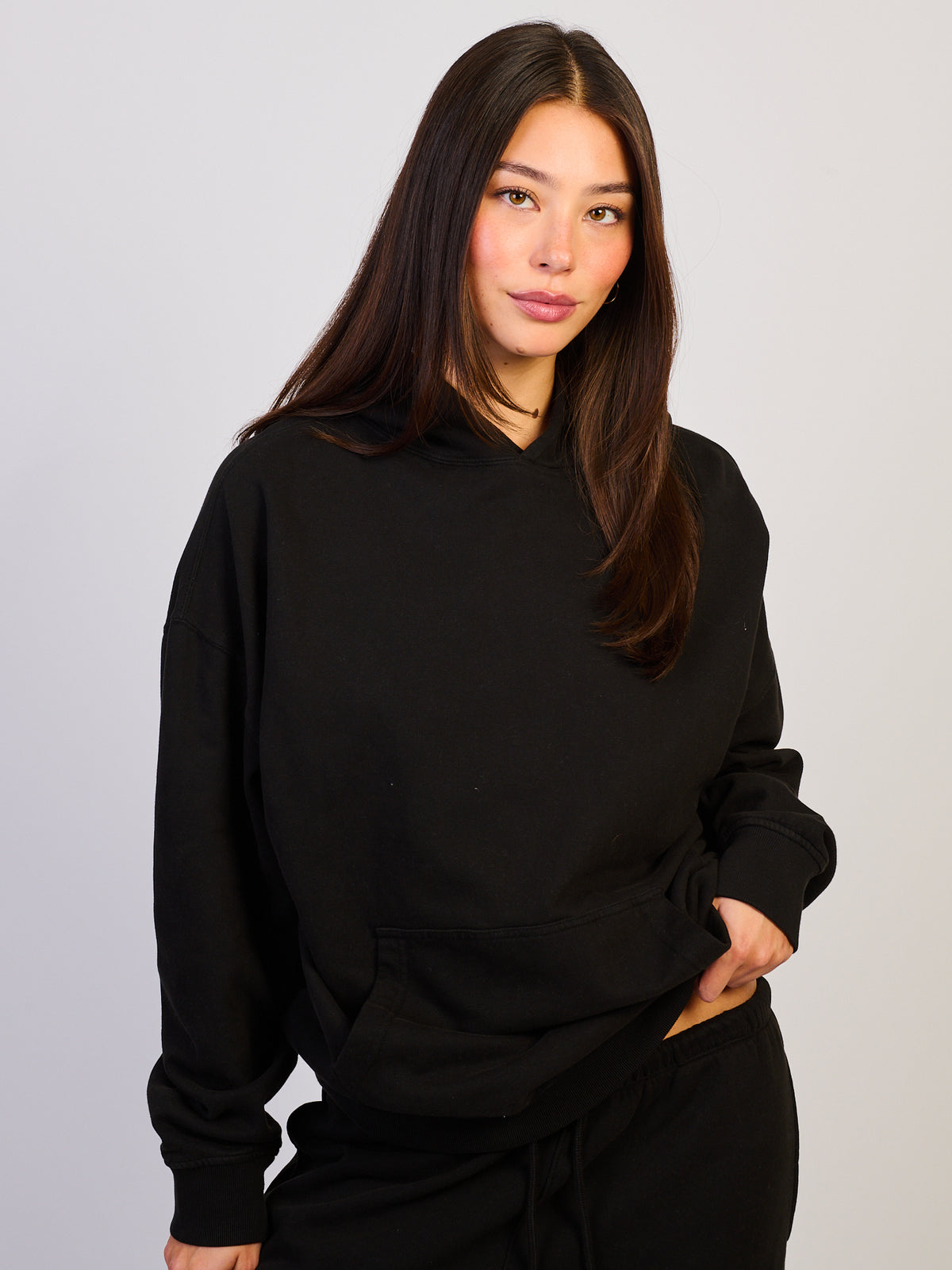 HARLOW CLOUD HOODIE - BLACK
